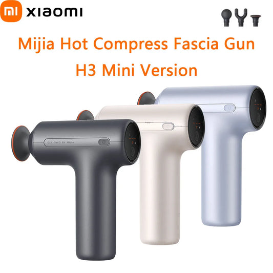 Xiaomi Mijia Hot Compress Fascia Gun H3 Mini Version 12kg Strong Thrust Deep Massage Sports Fitness Muscle Portable Massager New