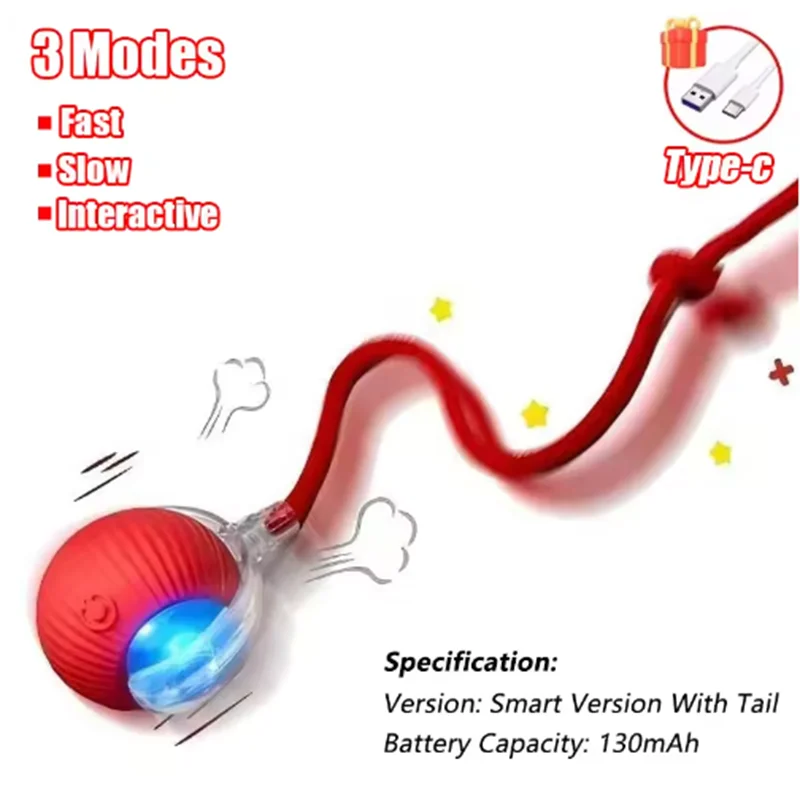 Cat Interactive ball Toy, Automatic Rolling Ball