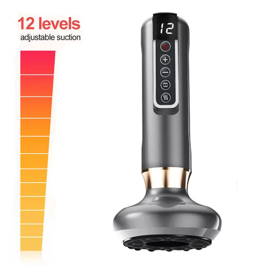 Chinese Electric Suction Vacuum Cupping Anti Cellulite Beauty Massager Glass Jars Anti Cellulite Cupping Vacuum Slimming Guasha