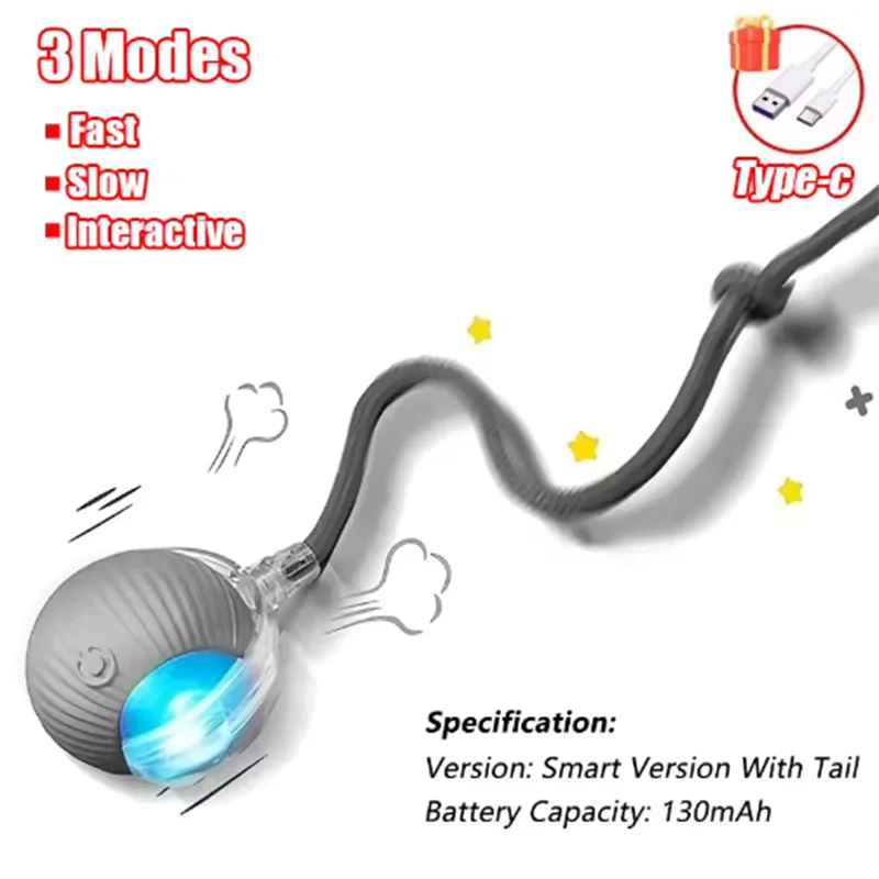 Cat Interactive ball Toy, Automatic Rolling Ball