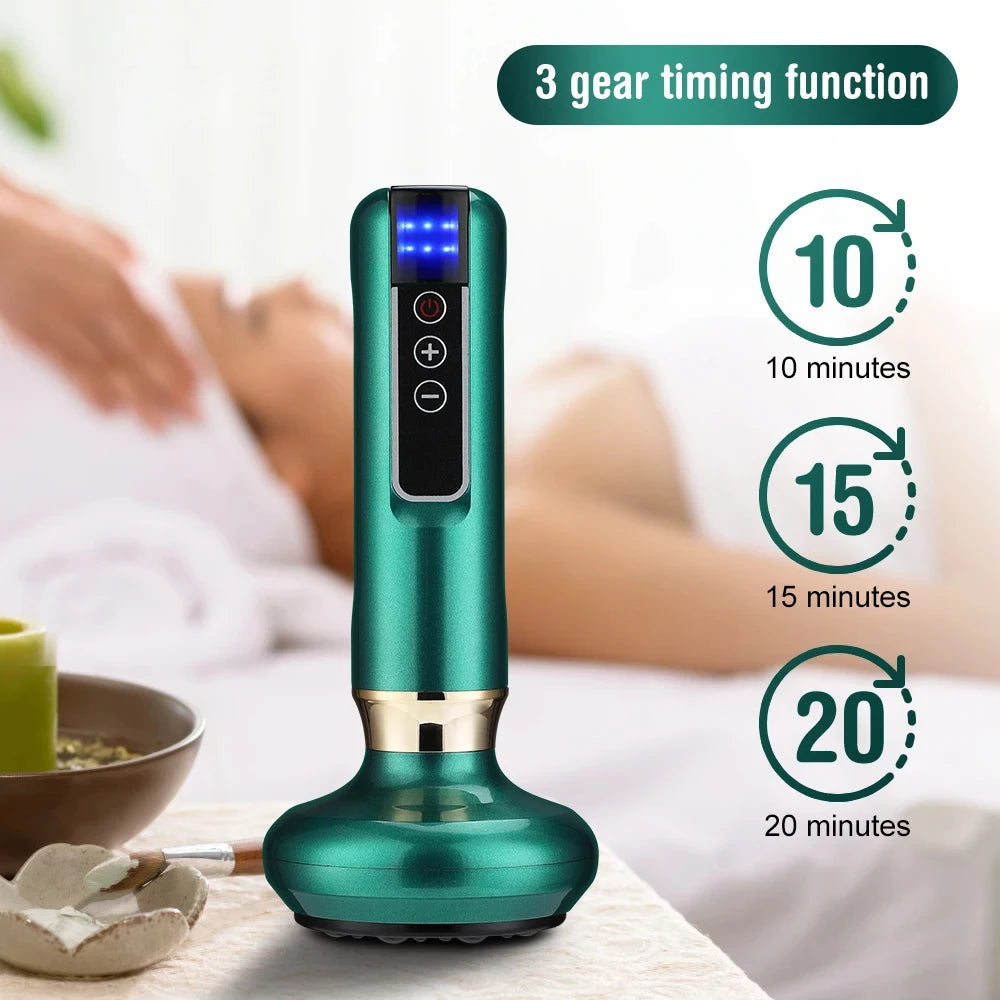 Chinese Electric Suction Vacuum Cupping Anti Cellulite Beauty Massager Glass Jars Anti Cellulite Cupping Vacuum Slimming Guasha