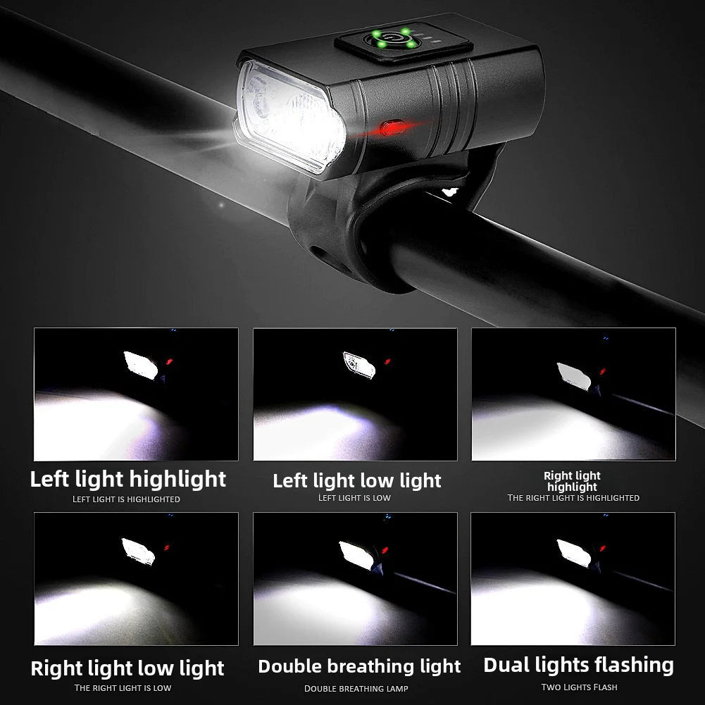 Bicycle lights, aluminum alloy headlights