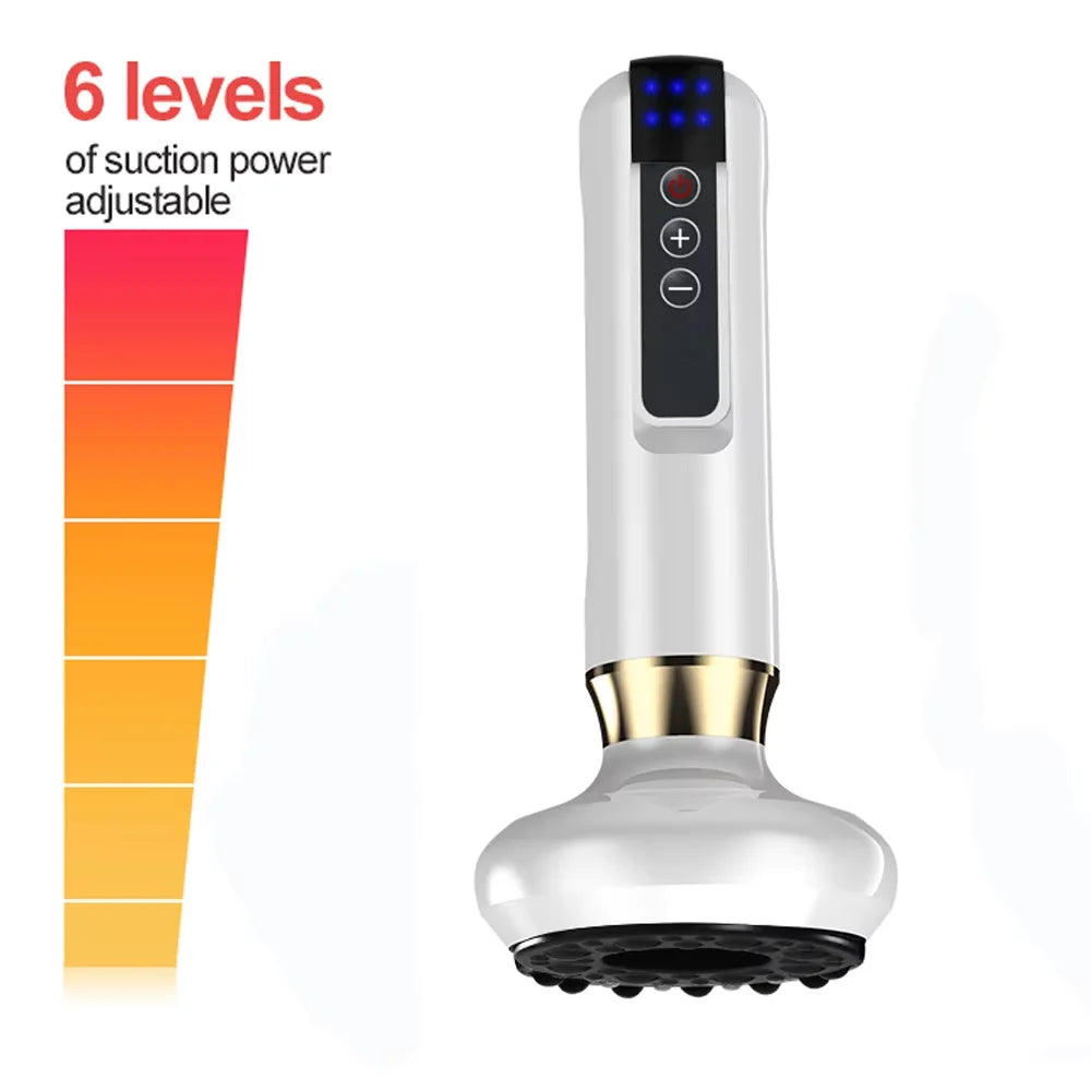 Chinese Electric Suction Vacuum Cupping Anti Cellulite Beauty Massager Glass Jars Anti Cellulite Cupping Vacuum Slimming Guasha
