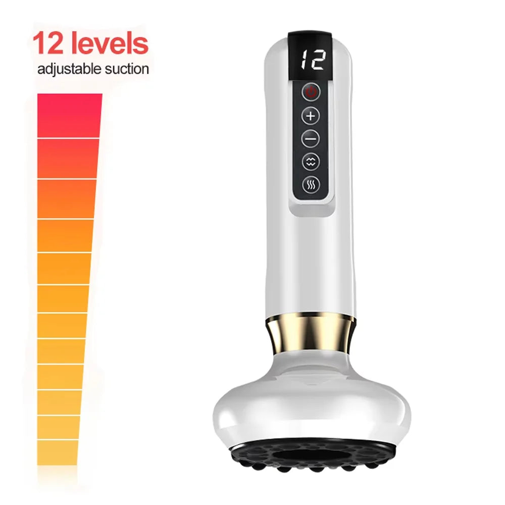 Chinese Electric Suction Vacuum Cupping Anti Cellulite Beauty Massager Glass Jars Anti Cellulite Cupping Vacuum Slimming Guasha