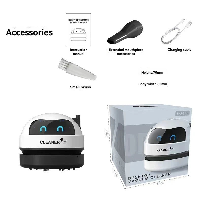 Vacuum Cleaner Desktop Mini Rechargeable
