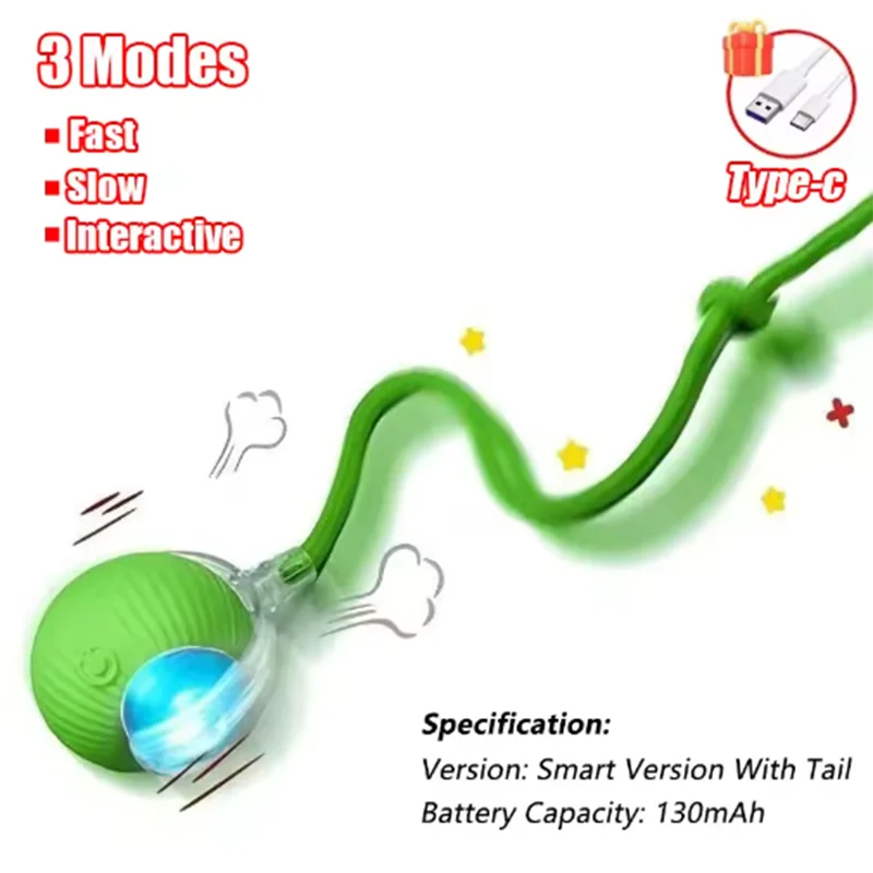 Cat Interactive ball Toy, Automatic Rolling Ball
