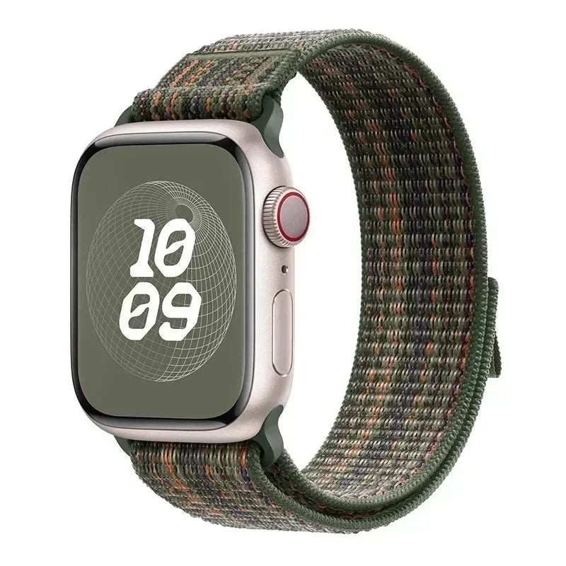 for Apple Watch Band 49mm 45mm 44mm 46mm  41mm 42mm Nylon Sport Loop Bracelet iWatch 11 10 9 8 7 6 5 4 3 se Ultra 2 3 Straps