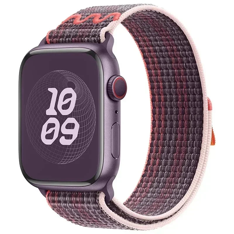 for Apple Watch Band 49mm 45mm 44mm 46mm  41mm 42mm Nylon Sport Loop Bracelet iWatch 11 10 9 8 7 6 5 4 3 se Ultra 2 3 Straps