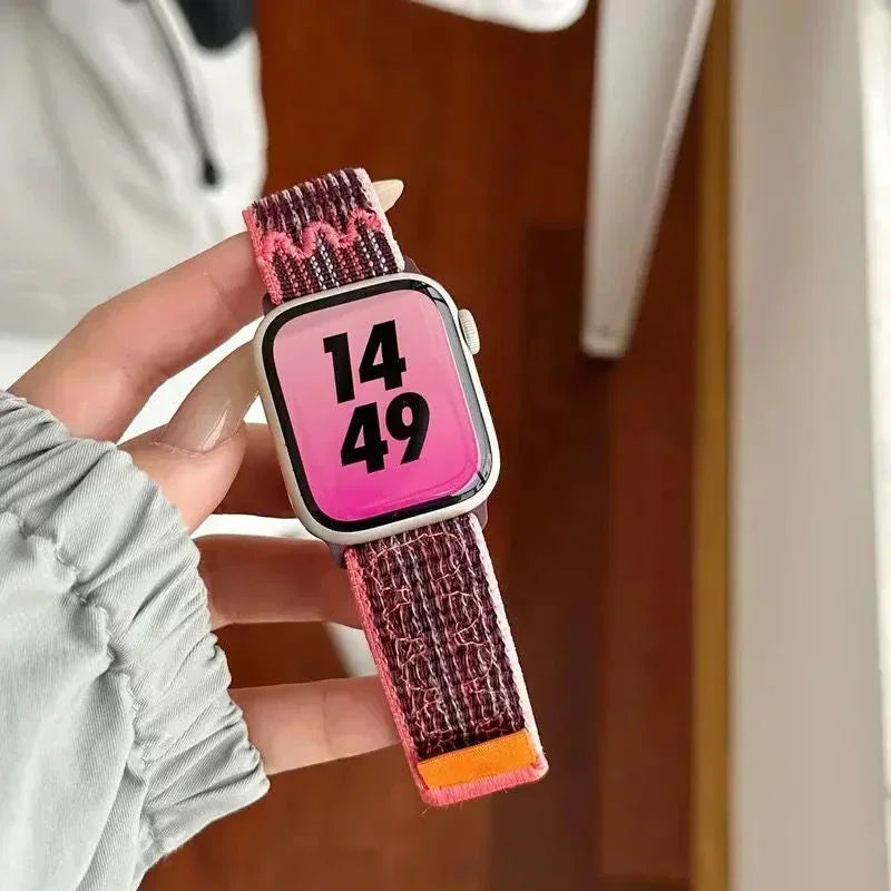 for Apple Watch Band 49mm 45mm 44mm 46mm  41mm 42mm Nylon Sport Loop Bracelet iWatch 11 10 9 8 7 6 5 4 3 se Ultra 2 3 Straps